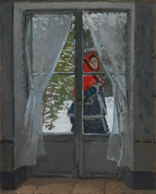 The Red Kerchief (c. 1868–73) by Claude Monet